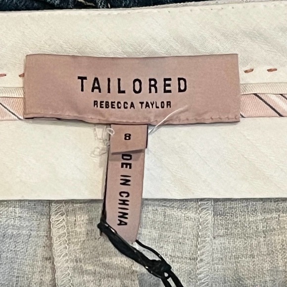 TAILORED REBECCA TAYLOR CLEAN SUITING PANTS IN LIGHT HEATHER NWT WOMEN'S‎ SIZE 8 - Picture 13 of 15